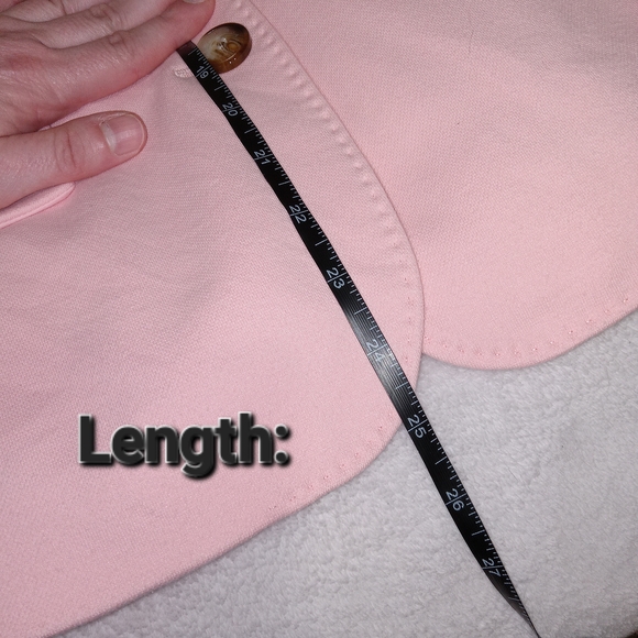 Talbots Petite Aberdeen Pique Knit Pink Lined 2-Button Blazer Size 10P - Picture 12 of 14